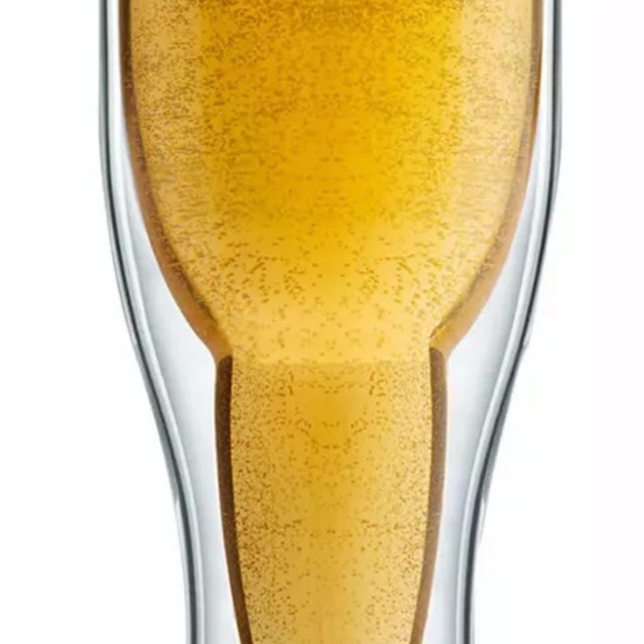 Final Touch Bottoms Up Beer Glass 400 ML -NEW  Cold Beer All The Time - Picture 2 of 4